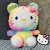 [USED] Hello Kitty Rainbow Sherbet Teddy Bear Plush Toy Jungkook