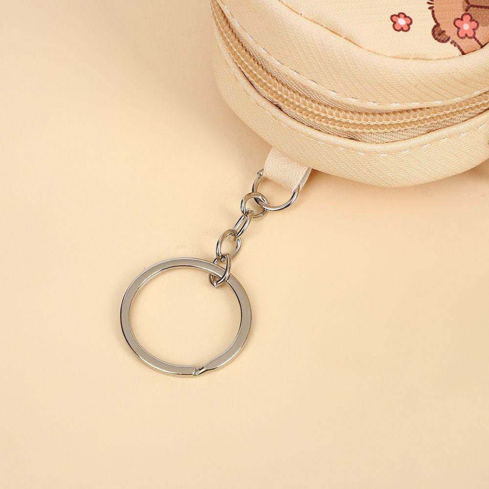 Japanese Capybara Coin Purse Pu Earphone Storage Bag Cute Cartoon Leather Wallet Student