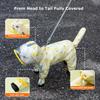 Waterproof Dog Raincoat,Full Coverage 4 Legs Dog Rain Jacket for Small Medium Dogs,Pet Rain Coat with Hood,Reflective Strips&Leash Hole Outdoor