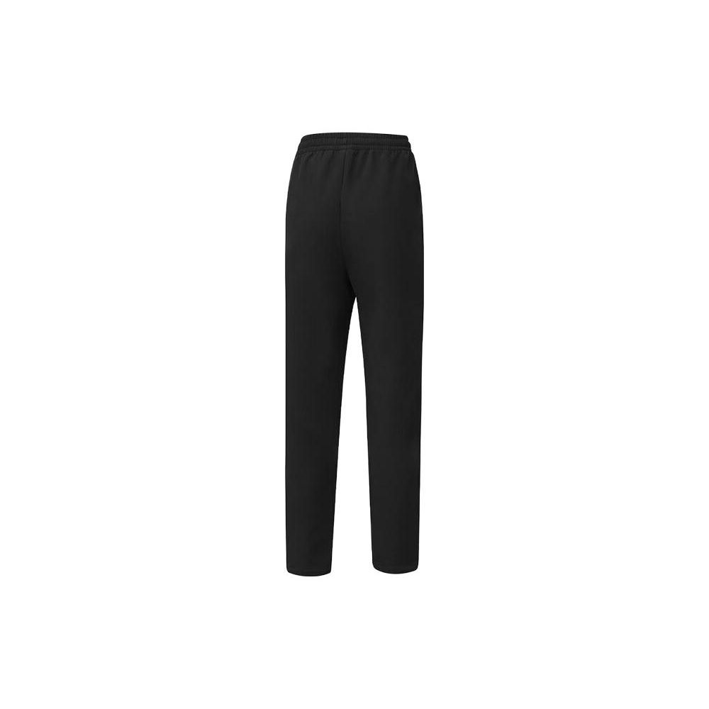 Li Ning Fitness Series Letter Print Warm Water-Resistant Knitted Sports Pants Women Pants Black AYKT702-1