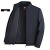2026 Men's High-Grade Business Casual Stand-Up Collar Jacket: Spring/Autumn Middle-Aged Dad's Top