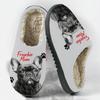 Damen Herbst/Winter Totem-Print Baumwoll-Hausschuhe