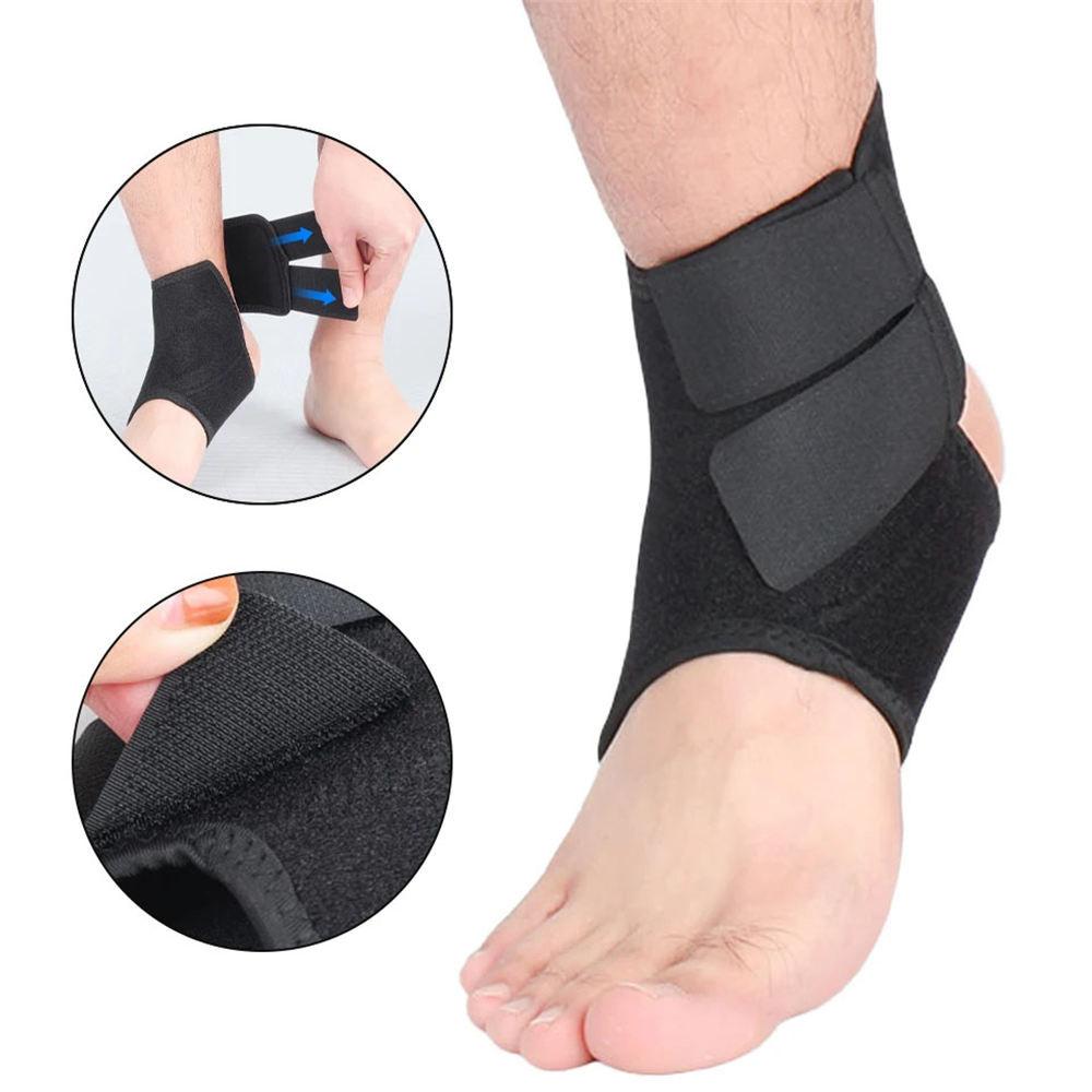 1Pcs Elastic Adjustable Sports Ankle Brace Pressure Ankle Socks Anti-Sprain Run Basketball Football Riding Breathable Stocking