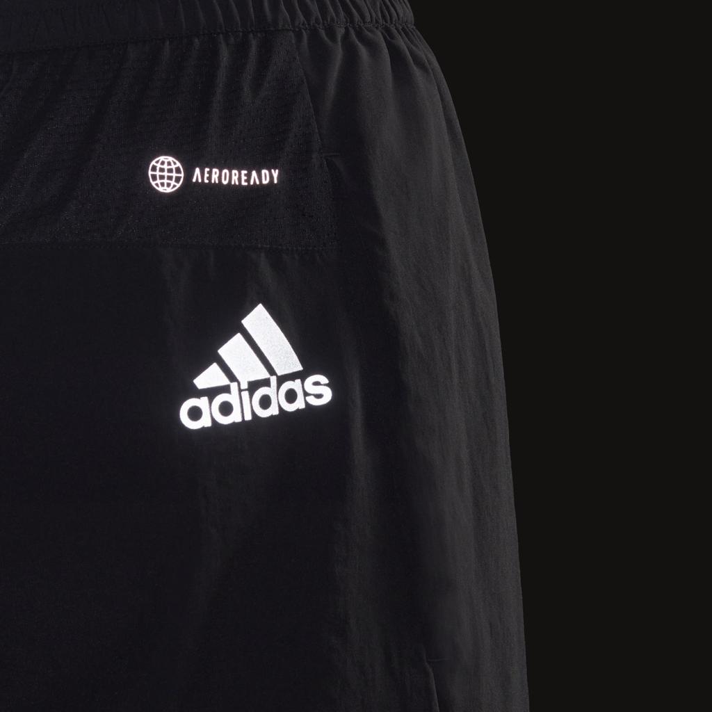 Adidas Logo Print Running Shorts Men Bottoms Black H59883