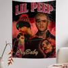 Emotional Hip Hop Rapper L-Lil P-Peep Colorful Tapestry Wall Hanging Bohemian Wall Tapestries Mandala Wall Hanging Sheets