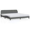 Dover  Bed Frame Dark Grey 193 x 203 cm Fabric