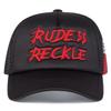 Unisex RUDE RECKLE Letter Embroidery Baseball Net Caps Outdoor Adjustable Spring and Summer Casual Sunscreen Hat