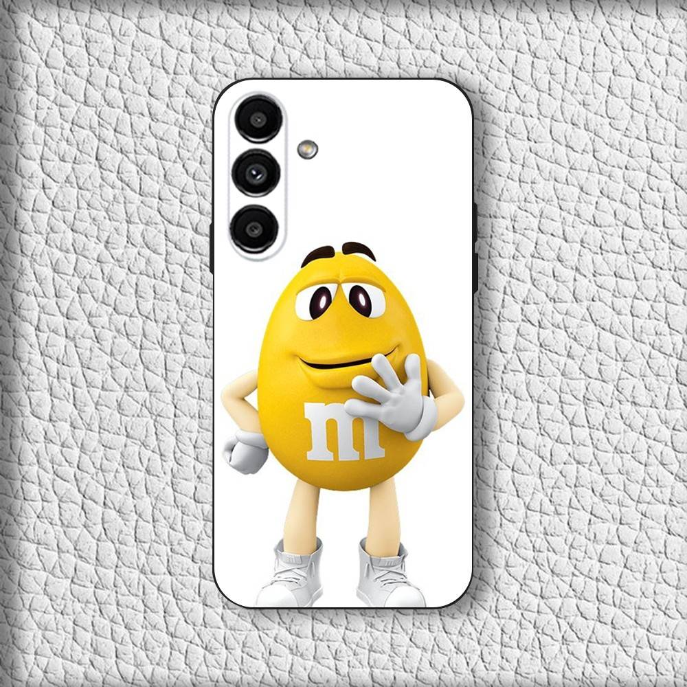 M-MS Chocolate Phone Case For Samsung Galaxy A20,A21s,A22,A31,A32,A52,A53,A72,73,A80 Soft Black Cover