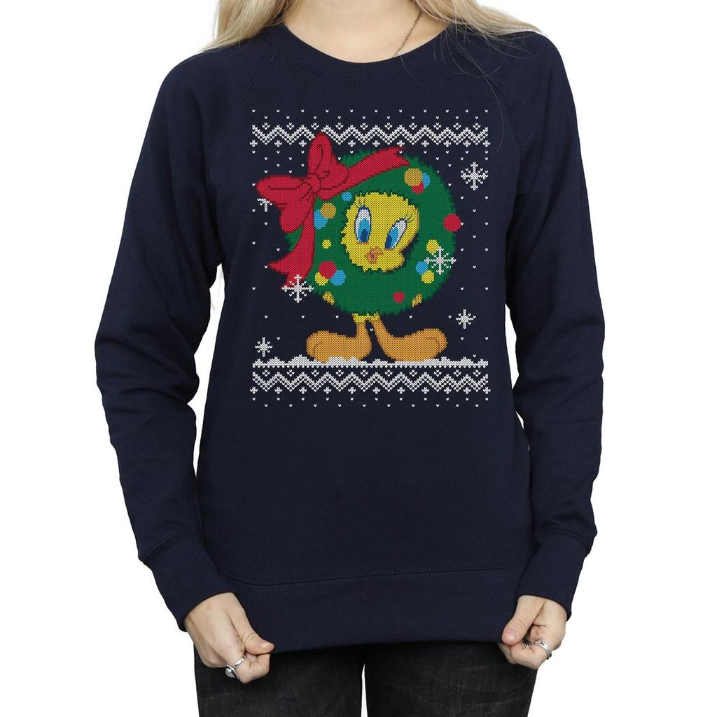 Looney Tunes Womens/Ladies Tweety Pie Christmas Fair Isle Sweatshirt