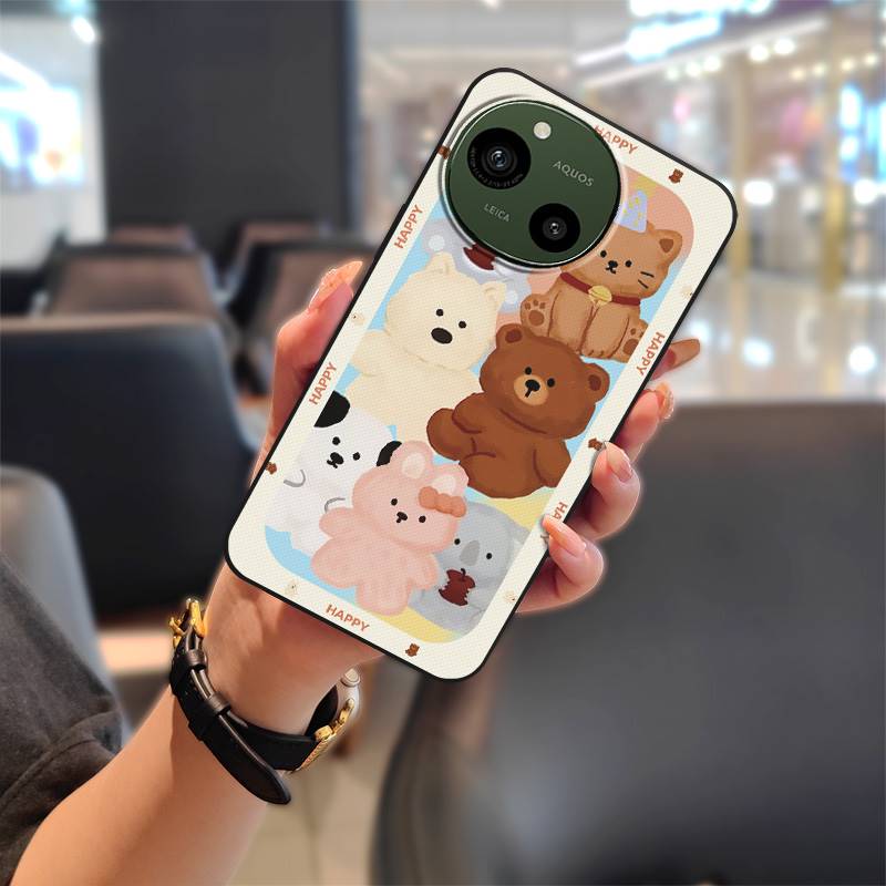 Wodoodporne etui TPU na telefon Sharp Aquos R9/SH-51E Saszetka na telefon Silikonowe Wstrząsoodporne Miękkie etui Ochronne Kreskówkowe Trwałe