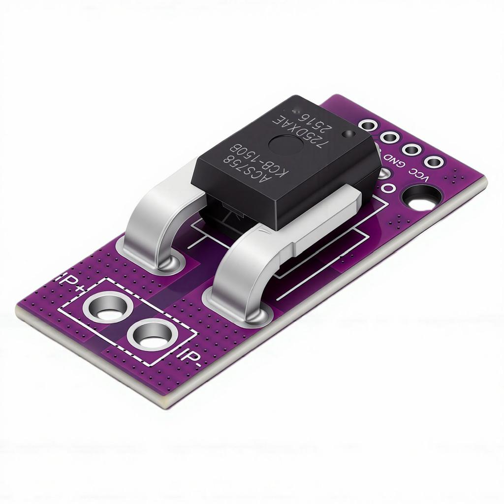 ACS758LCB 50B Hall-Effekt Strommodul Linearer Stromsensor 50A für Leistungsüberwachung