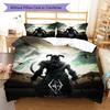 The Elder Scrolls  Bedding Quilt Set Quilt Cover Pillowcase Home Decoration Birthday Gift (1 * duvet cover + 2 * pillowcase, without core)