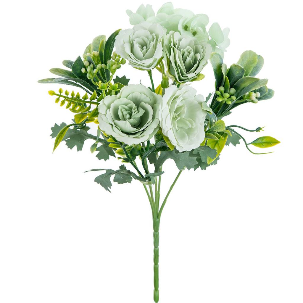 Artificial Flower Silk Rose Hydrangea Diy Festival Party Home Room Outdoor Vase Garden Wall Decor Wedding Wreath Bridal Bouquet