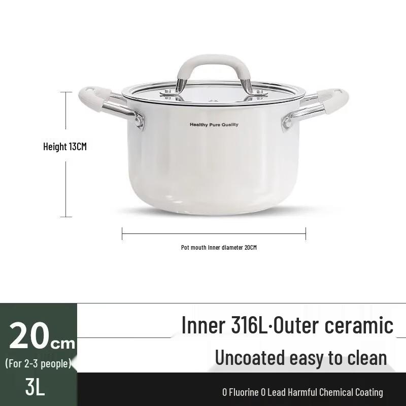 Zhishi 316 Stainless Steel Steamer Pot
