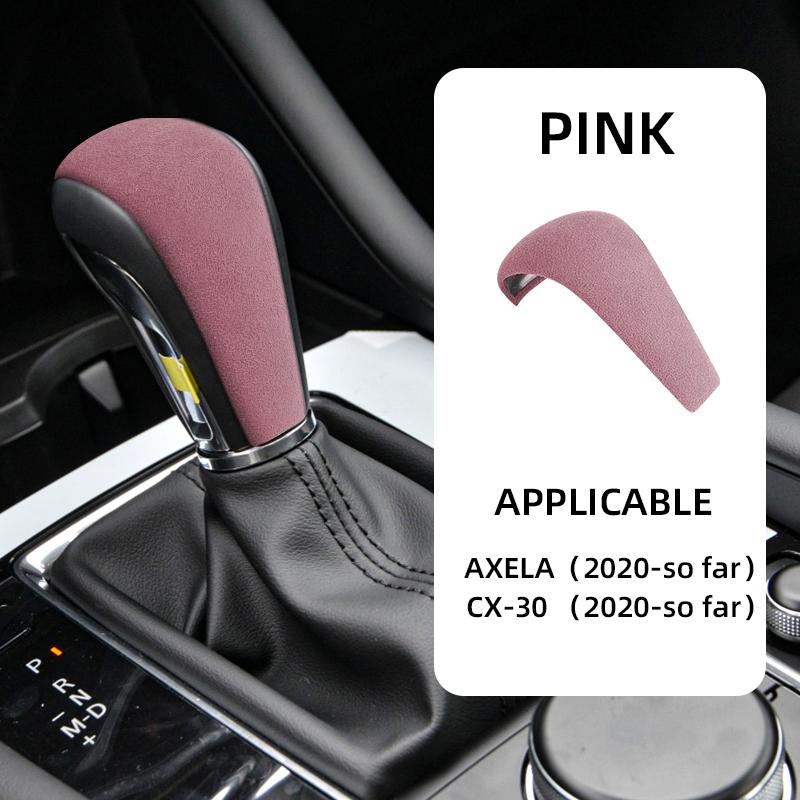 Per Mazda CX-30 DM AXELA 2019-2024 Accessori Auto Copertura Pomello Leva Cambio in Camoscio Cornice Protettiva Decorazione Interna