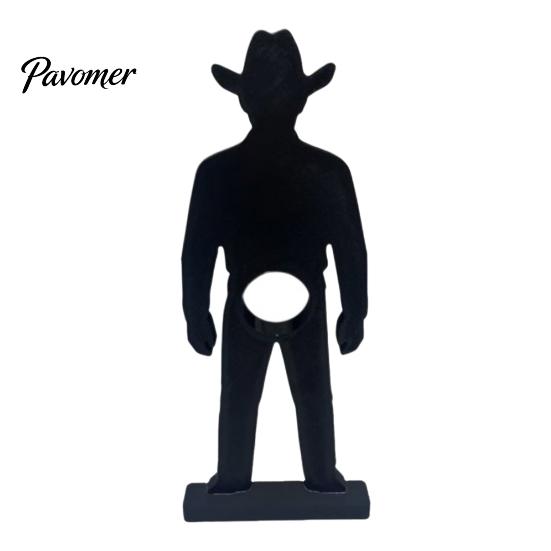 Sturdy Wine Organizer 3D Printed Cowboy Rack, Creative Bottle Holder, Stable Desktop Dining Room Table Centerpiece Art Ornament for Home Kitchen