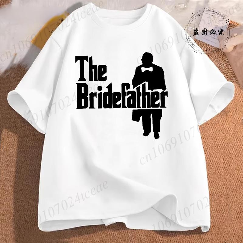 Fashion Team Groom TShirt Groomfatherbridefather Fashion Short Sleeve Tee Clothing Wedding Party Tops Tees Casual Streetwear