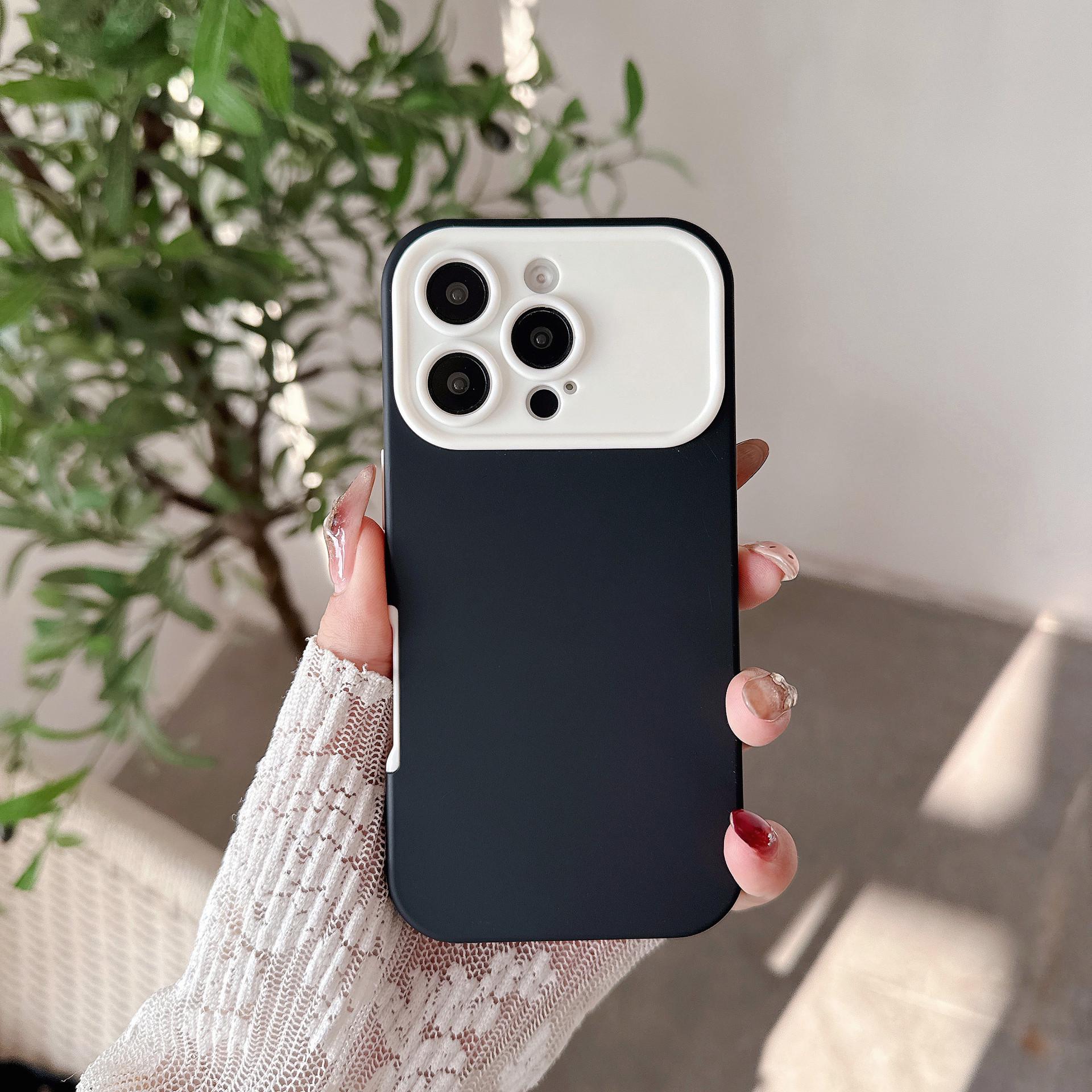 

iPhone 17 Pro Max Large Window Frosted Skin-Feel Two-in-One Protective Case, Compatible with Apple 16 & 15 15 Pro Max чорний