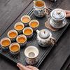 Light Luxury Ceramic Tea Set with Chinese Style Gift Box