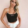 Sexy Honey Letter Embroidery Tank Top Women Bare Midriff Backless Camis Crop Tops Female Sleeveless Cropped Vest Tube Top