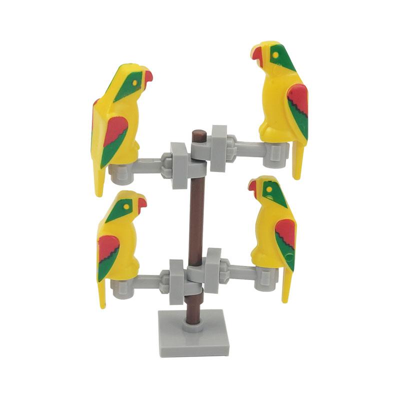 Non-Toxic Moc Block Animals The Rabbit Bird Dog Pet Cat Model Building Blocks Toys For Children Blocks Gifts For Kids Learning Toys