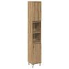 Bathroom Furniture Set with Shelf 3 Pcs Artisan Oak Wood Based Material