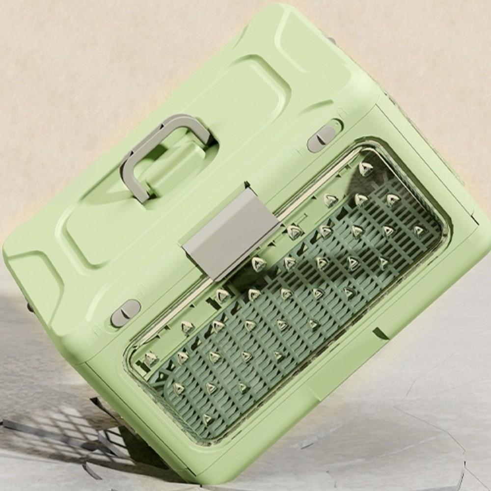 Collapsible Pet Carrier Box Breathable Thickening Foldable Cat Cage Plastic with Handle Pet Travel Cage Car Carrying