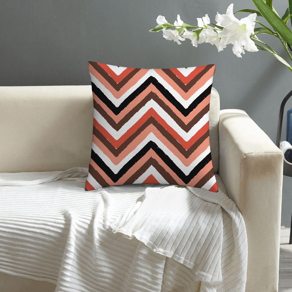 Calm Geometric Color Pillow Case Sofa Decorative Home Double-Sided Print Plush Square Throw Pillow Covers Cushion Decor Cover