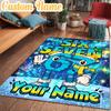 Custom Name Space Adventure Six Seven Rug Office Rug, Indoor Rug, Chair Rug, Living Rooms, Doormat Game Rug Home Decor Birthday Christmas Gifts