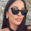 Woman's Retro Modern Cat-Eye Sunglasses Men 2026 Y2K Sweet and Cool Spice Girl Luxury Outdoor Activities UV Resistant Glasses
