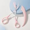 Eyebrow Trimmer Scissors with Comb Stainless Steel Non-Slip Precision Eyebrow Razor Men Women Brow Hair Removal Grooming Tool