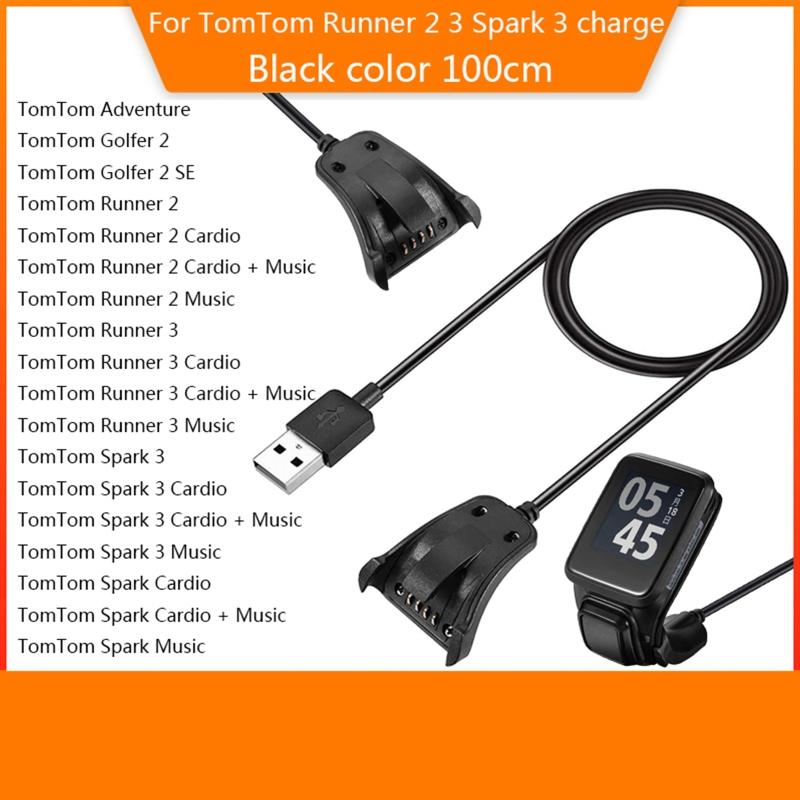 for Smart Watch Charger Stable Stand Mount Bracket for Tom Tom Runner 2 Cardio USB Charging Cable Holder Power Adapter C