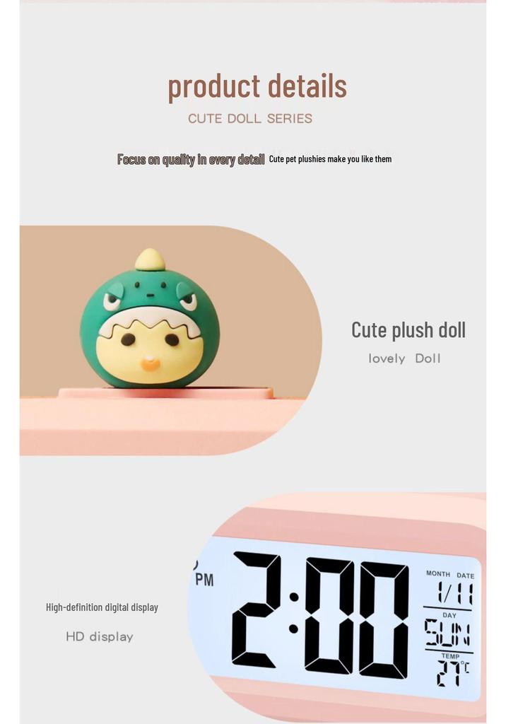 Mini Portable Alarm Clock for Students with Countdown Timer