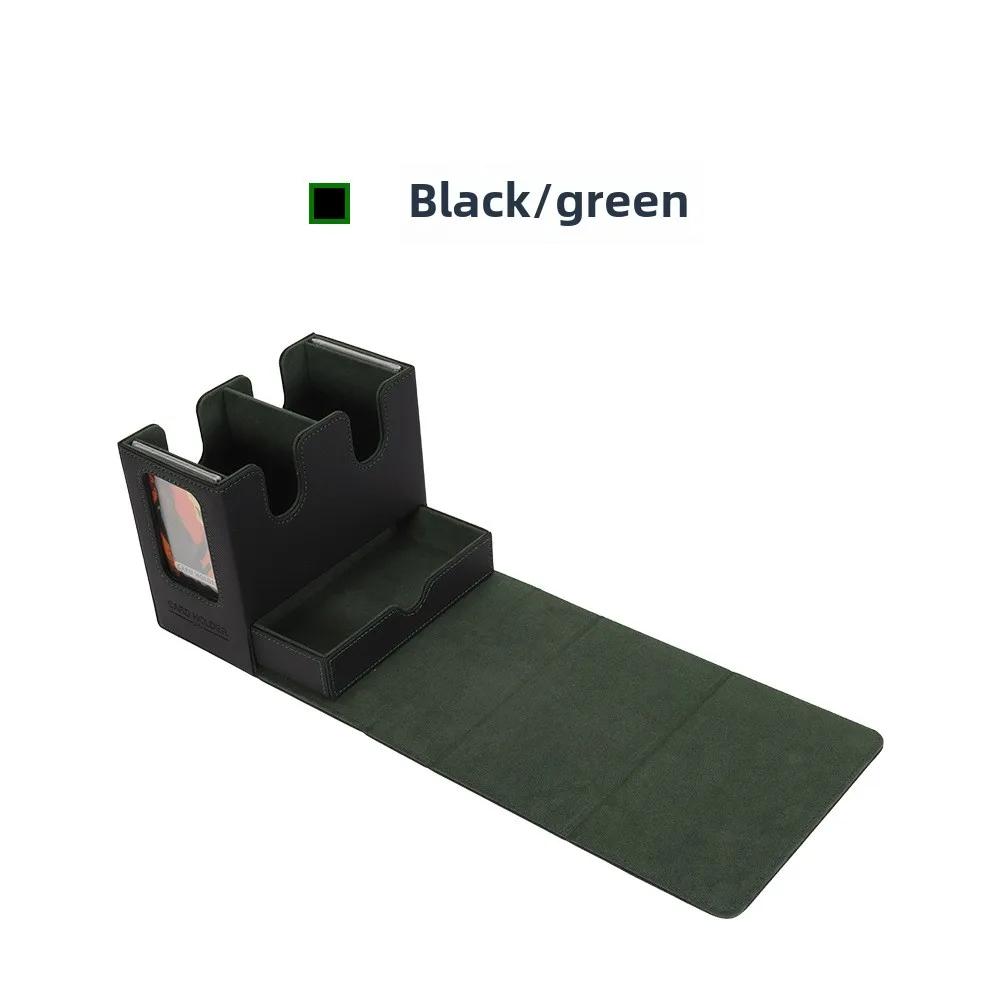 3in1 Deck Box Sports Card Storage Box Fits 200+ Single Sleeved Card Deck Case for MTG TCG CCG Cards with 4 Dividers 2 Toploaders