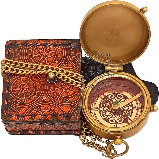 

Антикварный магнитный компас, карманный компас для кемпинга, гравированный компас