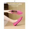 Fashion 2024 Woman Shoes Flat New Fashion Summer Autumn Shallow  Flying Knitting Shoes Pointed Toe Flats Knit Shoes