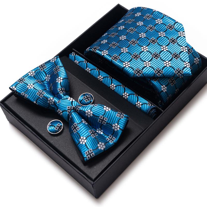 

Мужской галстук-бабочка, набор из 6 предметов, подарочная коробка, деловой галстук для вечеринки в Гуанчжоу