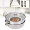 Stack and Steam Pot Set, 27cm/11in Double Boiler Soup Steamer Pot, 2-Tier Home Steamer Pot for Kick-Ass Cooking