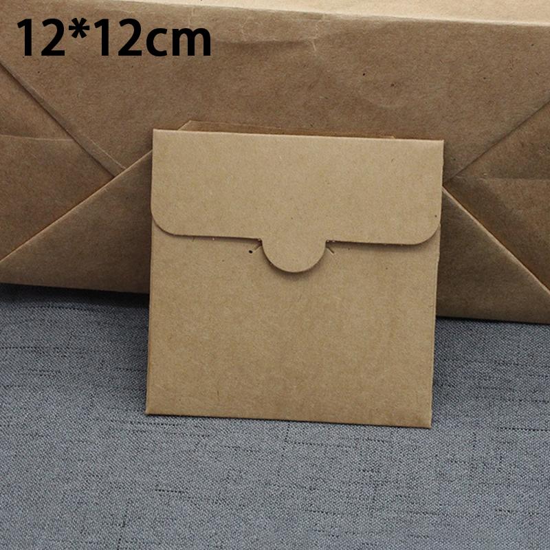 New New Thickened Square Kraft Paper Bags Card Packaging Bags Eco-Friendly Kraft Paper Envelopes