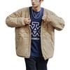 Li Ning CF Pure Color Letter Embroidery Zipper Long Sleeve Cotton Jacket Unisex Jacket Milk-Brown AJMS129-2