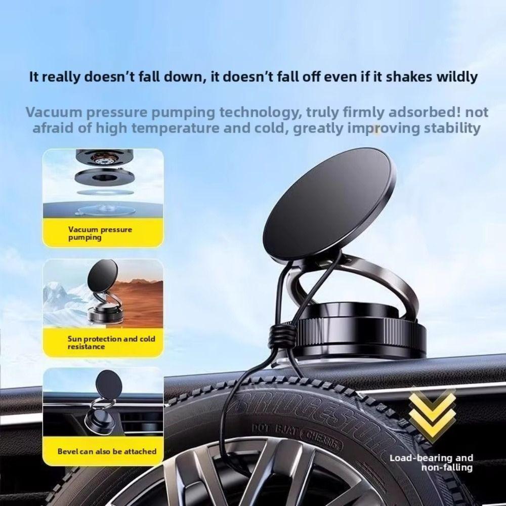 Foldable Magnetic Phone Holder Adjustable Car Phone Holder Portable Adsorption Bracket