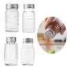 2Pcs Kitchen Glass Spice Bottle Barbecue Seasoning Bottle With Lid Salt And Pepper Shaker Pepper Shaker Mini Seasoning Jar Set