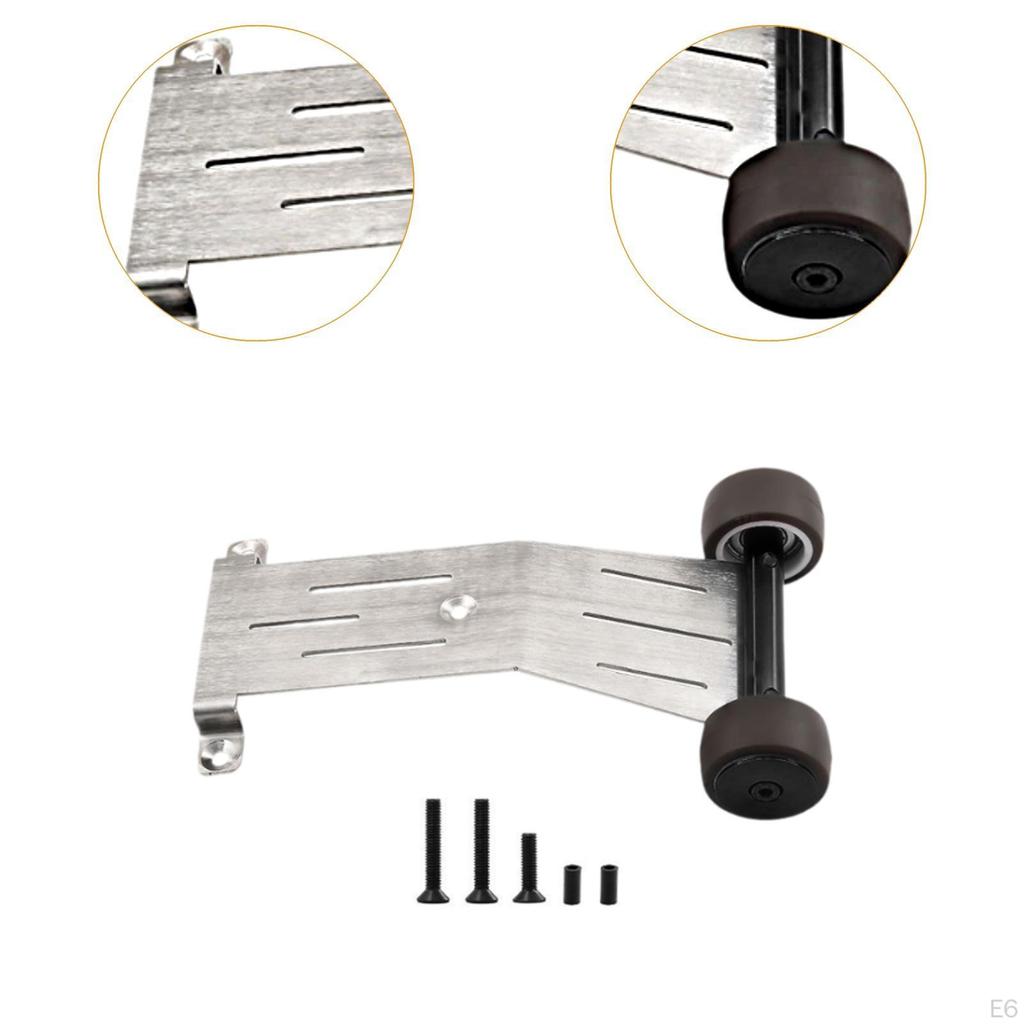 Metal Wheelie Bar Easy Installation Replaces 1/16 RC Car Heads for Mini 4x4