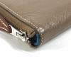 HERMES Azap Long Silk-In Wallet Zip Around Long Wallet Epsom Etoupe gray