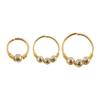 Eyebrow Cartilage Helix Hoop Stud Tragus Septum Round Beads Nose Ring Body Piercing Lip Earring