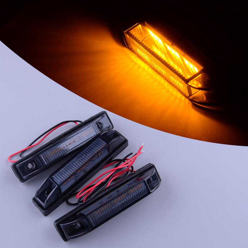 

12V IP67 3Pcs Smoked Lens Amber LED Front Grille Marker Light Lamp Fit for Toyota Tundra 2014 2015 2016 2017 2018
