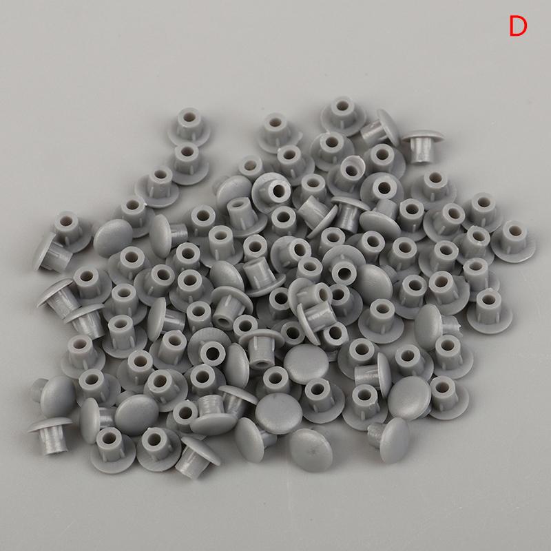 100 шт. 5 мм Декоративные заглушки для мебельных отверстий Пластиковые колпачки для шурупов Пылезащитные заглушки для отверстий в шкафах Прокладки Фурнитура Практичный фитинг D