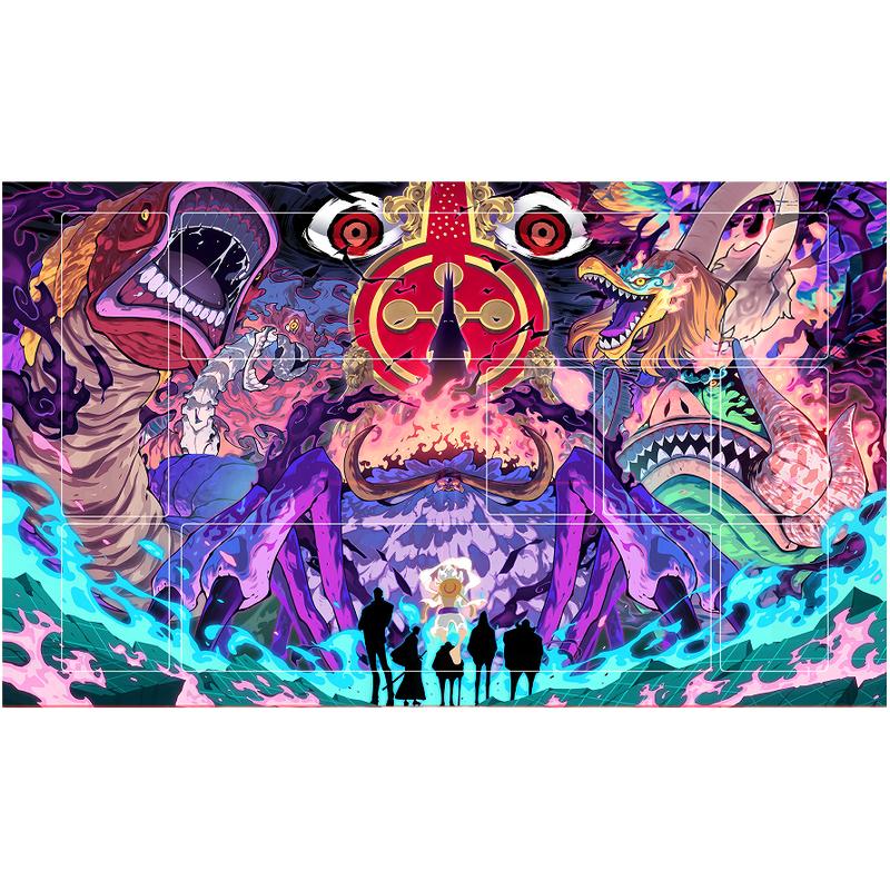Anime One Piece OPCG DIY GAME Card PlayMat Comic Book Series Luffy Nami Ace Sabo Hobby Collection Toys