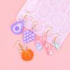 Silicone Earring Molds Resin Drop Jewelry Moulds Fruit/Vegetable Series Jewelry Making Molds for Kids and Teens Crafting