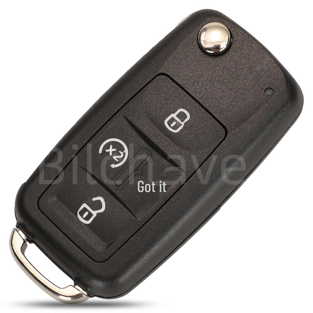 Volkswagen 4/5-Button Key Shell for Tiguan, Golf, Sagitar MK6, Polo Remote Key